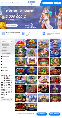 l'application et interface SPINTROPOLIS CASINO