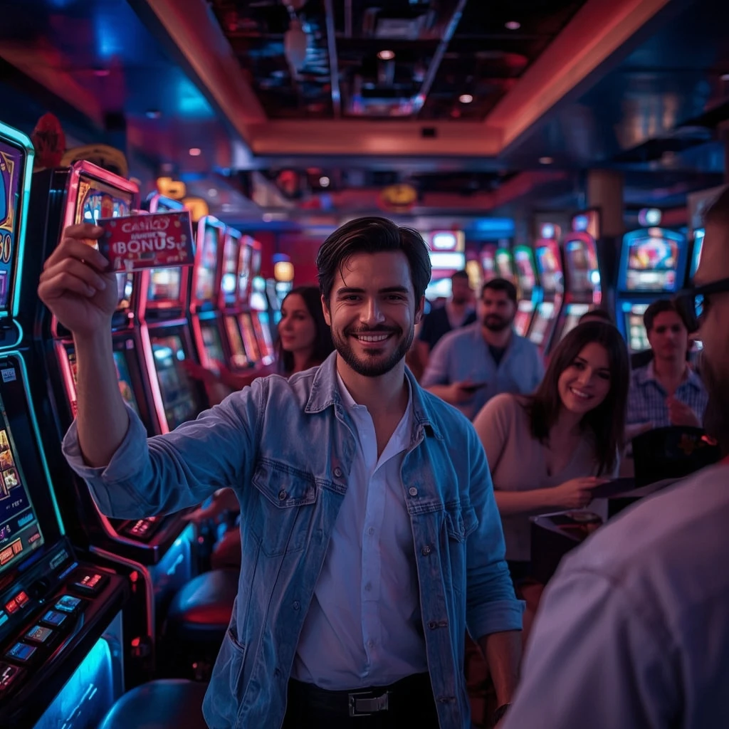 une personne tenant un bonus Spintropolis Casino